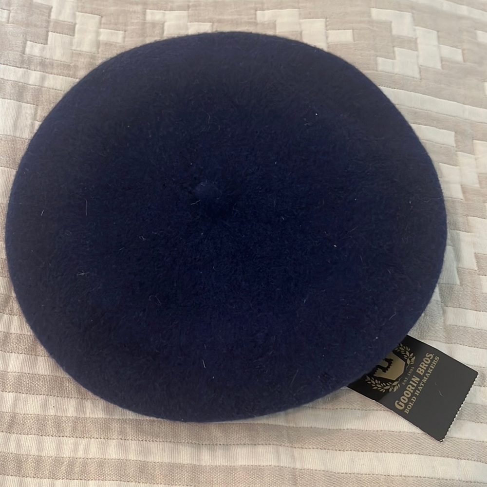 NWT Goorin Bros. Kids beret navy blue wool